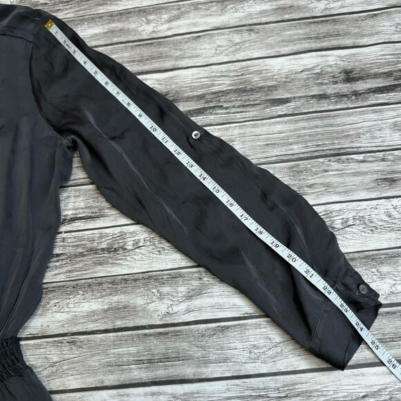 GHOST London Women's Carbon Gunmetal Grey Gray Jumpsuit Romper M Med Medium Long - Picture 16 of 16